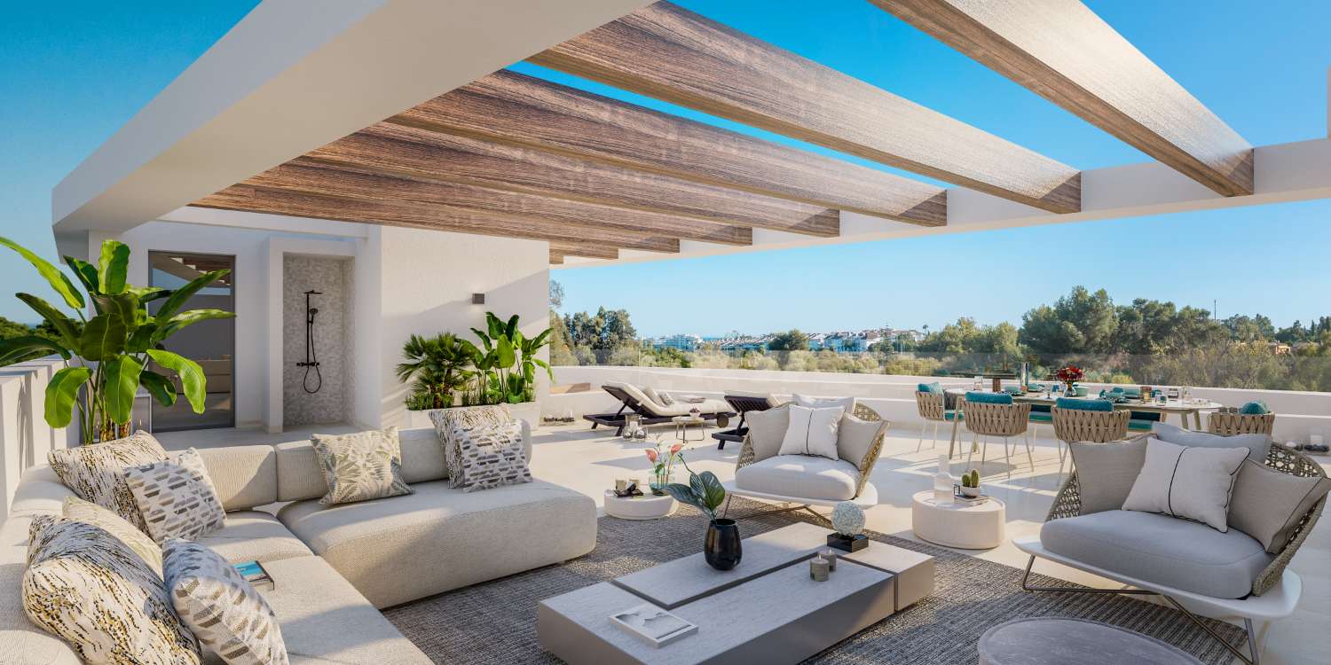 Jardin, Terrasse, Penthouse Trois façons de vivre à San Pedro MARBELLA