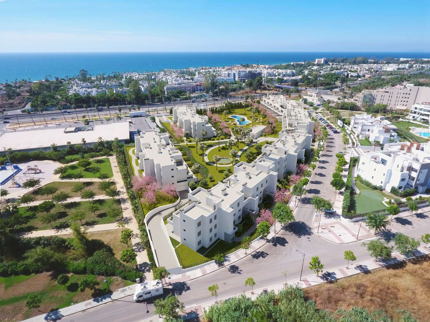 Nouveaux appartements sur le Golden Mile d'Estepona Costa de Sol