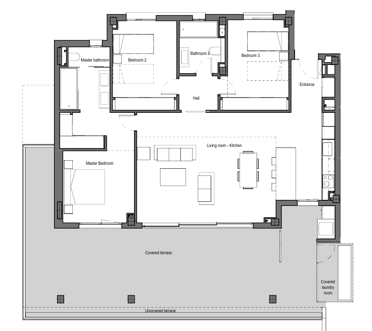 Apartamento en Urbanización los Monteros, Marbella