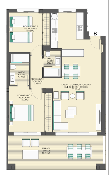 Appartement dans l'urbanisation Arrecife, Casares, Malaga